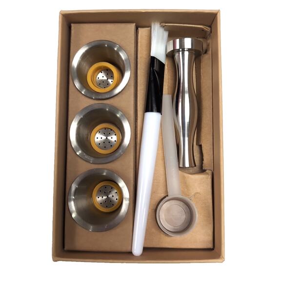 RECAPS Refillable Coffee Capsules Espresso READ WHICH MODELS No Foil Lids - Picture 2 of 7